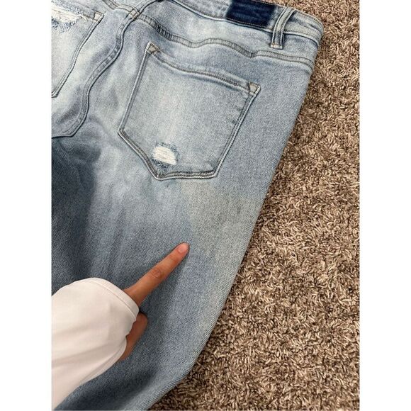 Bayeas Jeans Skinny Distressed Ripped Light Wash Blue Denim Stretch Women’s 30 - Picture 11 of 11